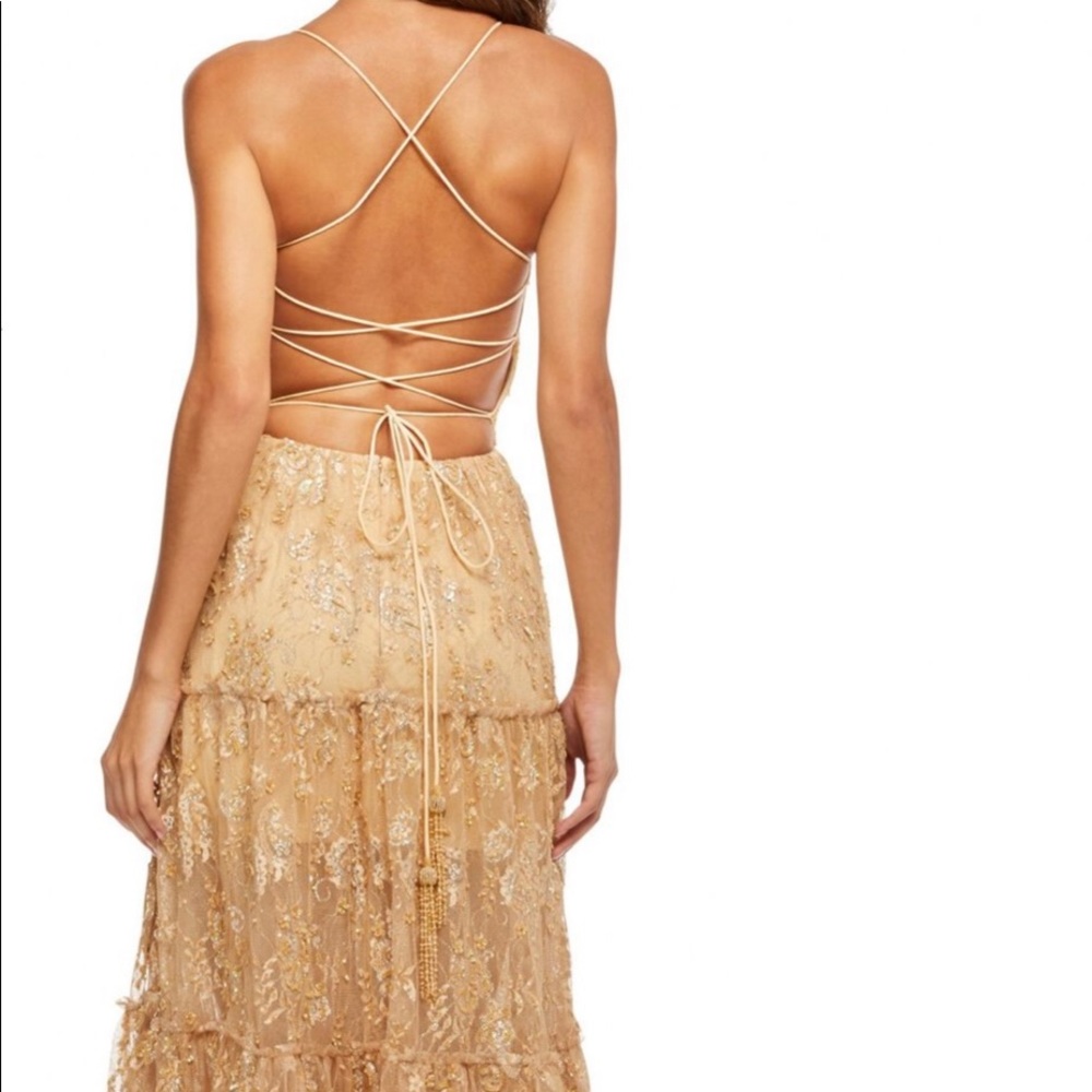 Sherri Hill A-Line lace and sequin dress style#52675